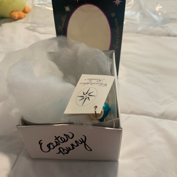 Radko Blue Rabbit Holiday Ornament - Picture 5 of 6